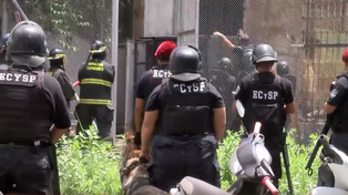 Captura de pantalla TV. Tensión en Granadero Baigorria