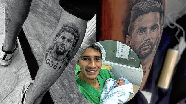 Iván Torres y un tatuaje de Messi por un motivo relacionado con Colón