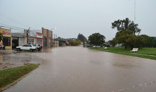 Calles inundadas en Gualeguay