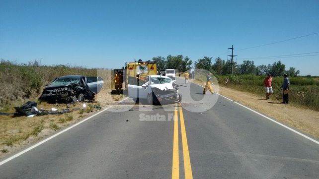 Violento choque frontal con un saldo de tres heridos en Santa Rosa de Calchines
