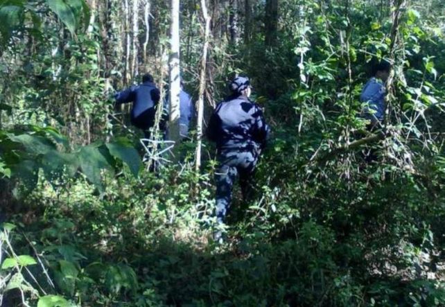 Angustia. El nene es buscado en un monte