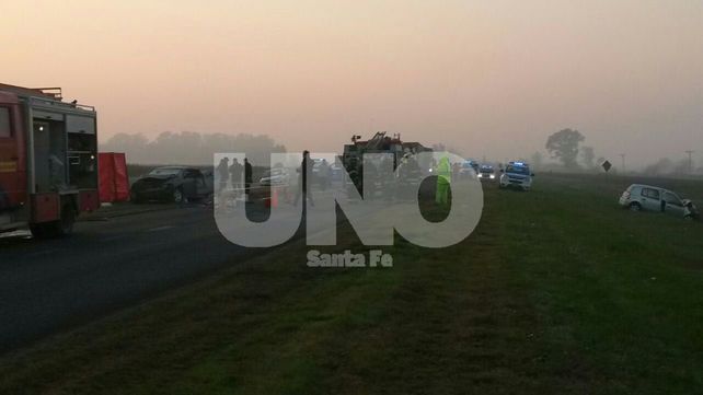 Funes: choque fatal en la autopista Rosario - Córdoba