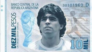 Lanzan una campaña a favor del billete con la imagen de Maradona