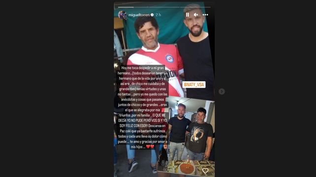 El emotivo mensaje con el que el ex Newells Torren despidió a su hermano asesinado