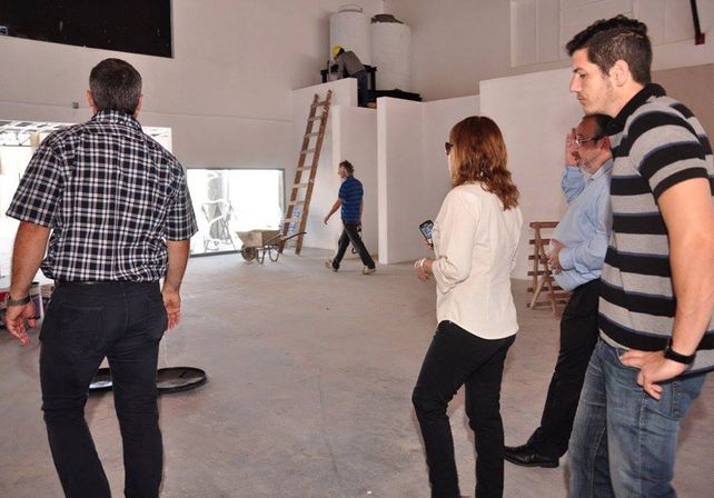 Osuna mostró los avances de la obra del complejo multieventos del puerto