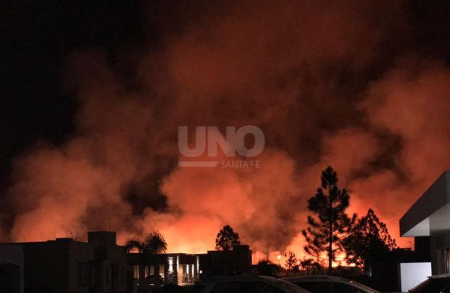 Imágenes del incendio.