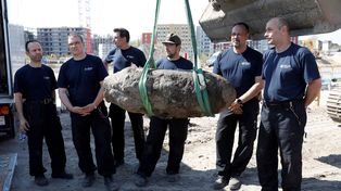 Conmoción en Berlín por una bomba de la II Guerra