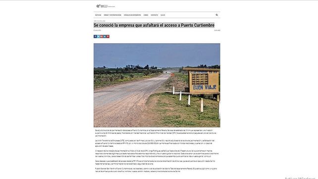 Productores protestan en ruta 12: Ni con camionetas se puede salir