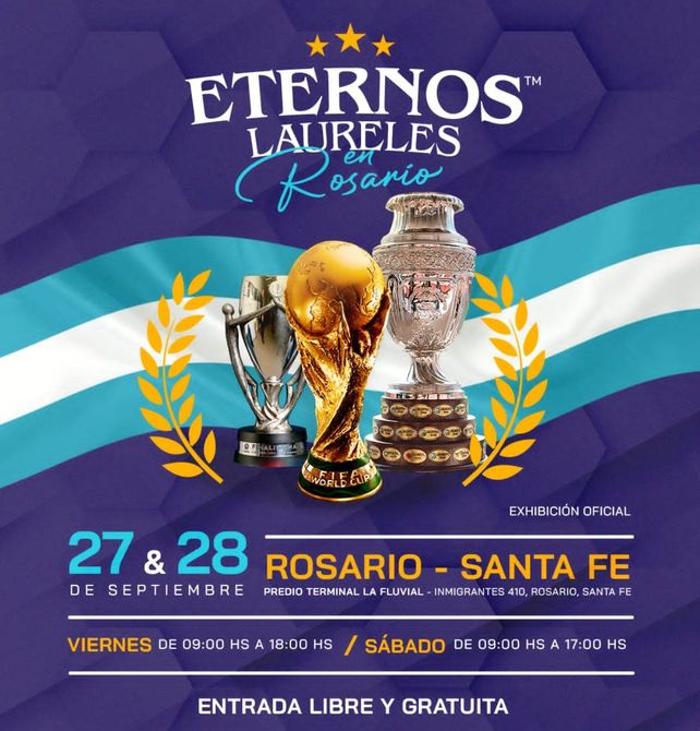 La Copa del Mundo llega a Rosario y se podrá visitar de manera gratuita