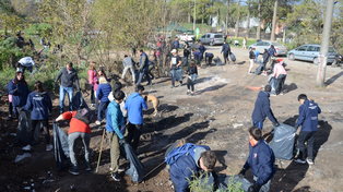 Vecinos de Venado Tuerto limpiaron un minibasural y otros volvieron a arrojar desechos