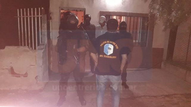 Siete detenidos tras operativos por narcomenudeo en Colón, Concordia y Paraná