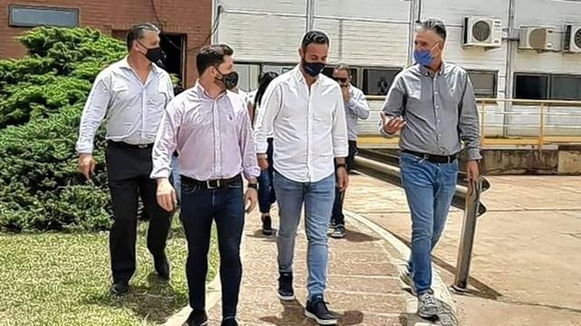 Imagen de la recorrida de las autoridades