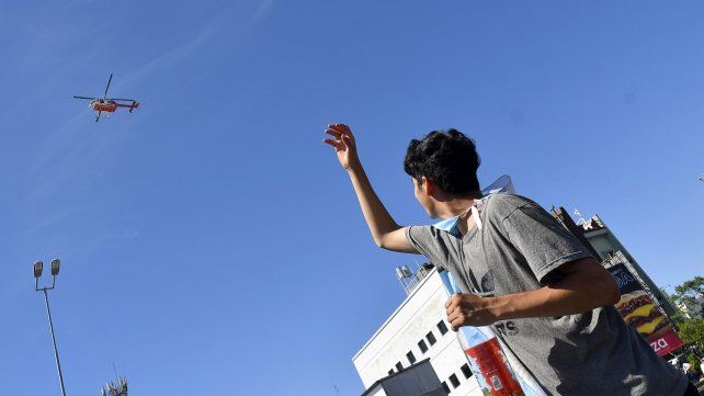 La Selección Argentina no pudo avanzar por tierra y siguió en helicóptero