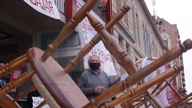 Protesta de gastronómicos y hoteleros en Paraná&nbsp;