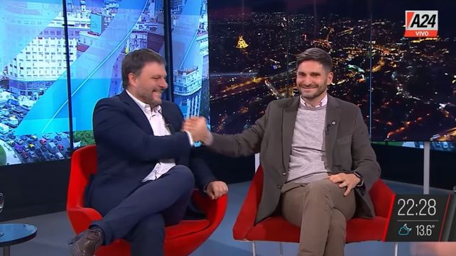 Maximiliano Pullaro y Leandro Santoro