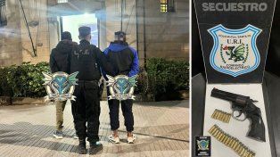 Los detenidos luego de la persecución policial