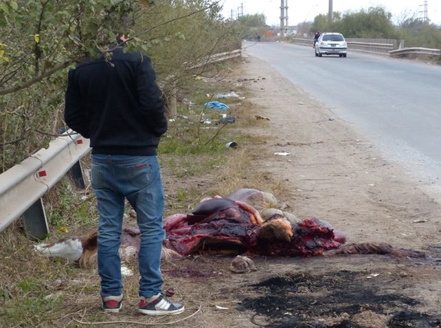 Restos. Tras el accidente