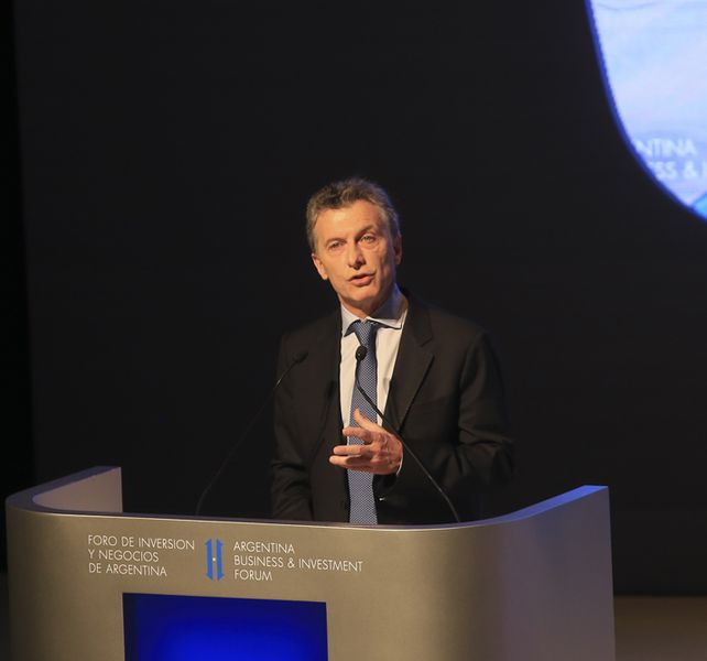 Arenga. Macri invitó a los empresarios a invertir en Argentina.