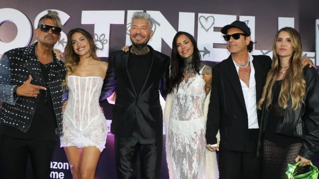 La familia Tinelli posó en la presentación de la nueva serie a días del estreno.