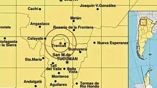 Un fuerte sismo de 5.7 grados en escala Richter sacudió Tucumán