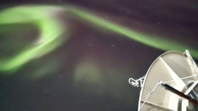 Desde la Antártida Argentina se captaron auroras australes tras una intensa tormenta solar
