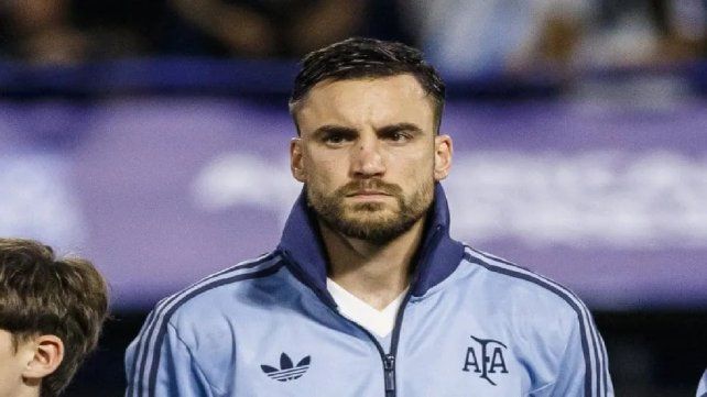 Nicolás Tagliafico con la Selección Argentina en las Eliminatorias Sudamericanas.