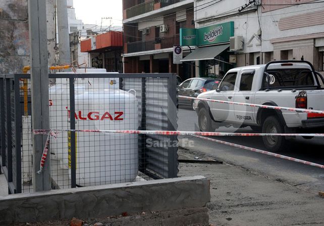 El edificio ubicado en Eva Perón al 2814 aún está en etapa de construcción