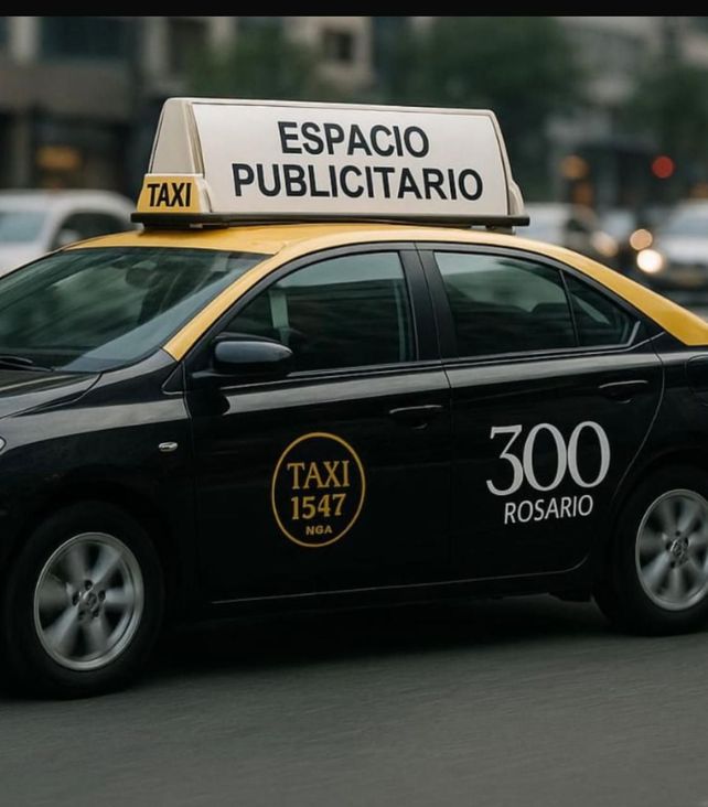 Así se vería un taxi con la publicidad instalada.&nbsp;