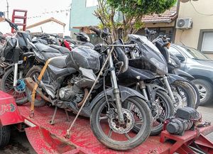 Retiraron 70 motos de la Comisaría 9ª y ya son 2.000 los vehículos trasladados en Santa Fe