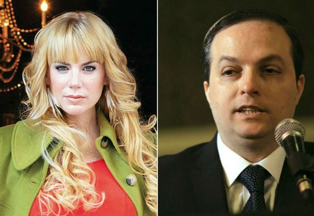 Enfrentados. La actriz Esmeralda Mitre y Cohen Sabban.