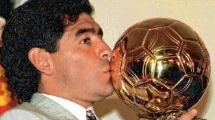 Se subastará el Balón de Oro de Maradona en el Mundial de México 1986