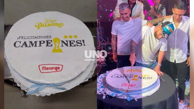 La historia detrás del alfajor santafesino gigante que comieron Messi y los campeones del mundo