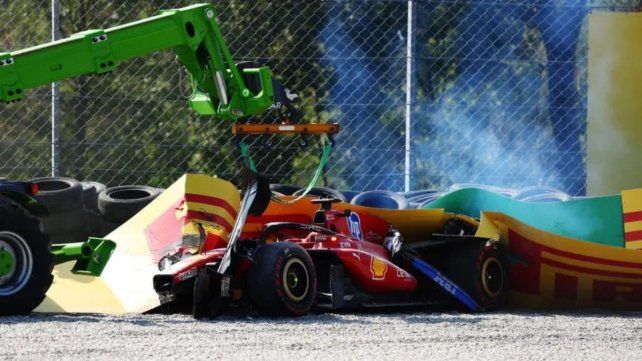 Video: El dramático accidente de Leclerc que cambió la carrera y benefició a Colapinto