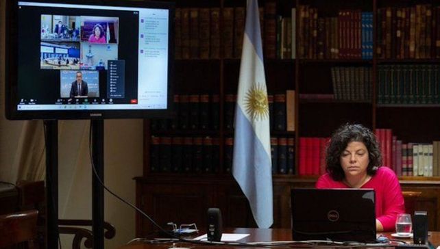 En reunión. Argentina tiene un programa y un abordaje que es innovador
