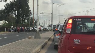 Cortan la ruta 1 en un reclamo por seguridad