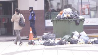 Residuos y poca gente: el panorama que deja el paro en el centro de Paraná