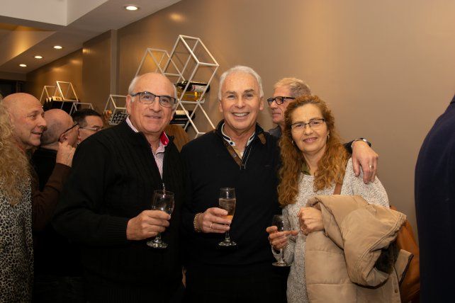 José Aguilar, Sergio Hiskin y Patricia Juaniz