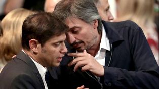 Axel Kicillof y Máximo Kirchner, protagonistas de una interna en el peronismo bonaerense que se proyecta al PJ nacional.&nbsp;