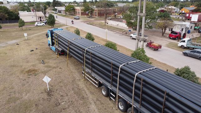 Una vez concluida la obra se beneficiará con agua potable a más de 15.000 vecinos de localidades del noroeste de Santa Fe.