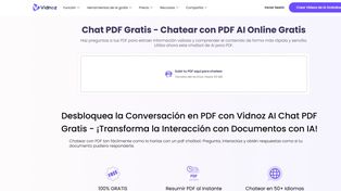 Vidnoz ChatPDF: Transformando la Interacción con Documentos PDF con IA
