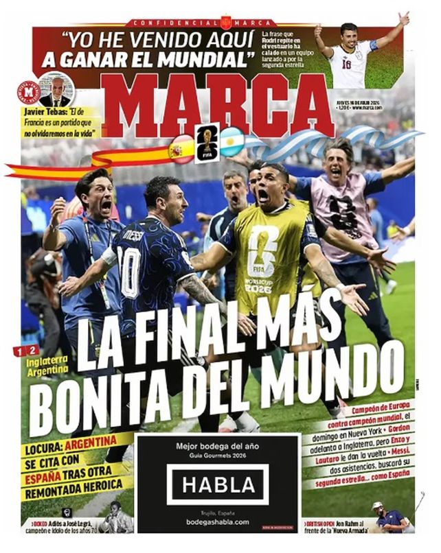 Triunfo de Argentina: las portadas de los principales diarios del mundo
