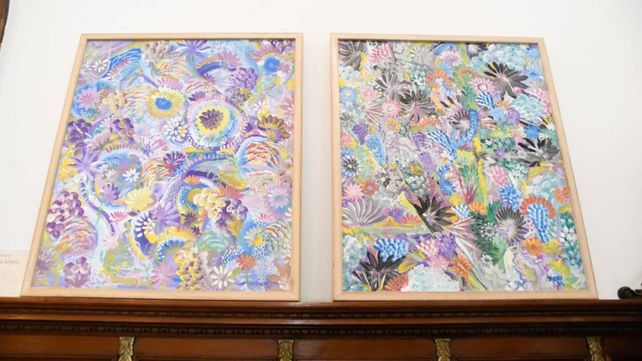 Una de las obras de arte de Guillermina Neri.