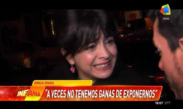 Erica Rivas respondió con ironía a los rumores de su mala relación con Ricardo Darín