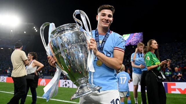 El delantero surgido en River se consagró en la Champios League de la mano de Manchester City.
