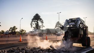 Continúan los trabajos de reparación de los accesos al Túnel Subfluvial