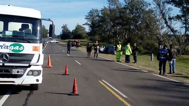 Murió el hombre que protagonizó un choque entre un auto y un camión en la ruta nacional 15