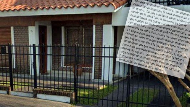 Una familia de Buenos Aires cayó en una estafa en Colón.&nbsp;