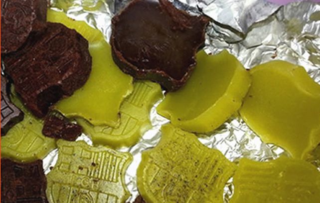 Los dulces alucinógenos con la forma del escudo del Barcelona eran distribuidos en Alicante y Valencia.