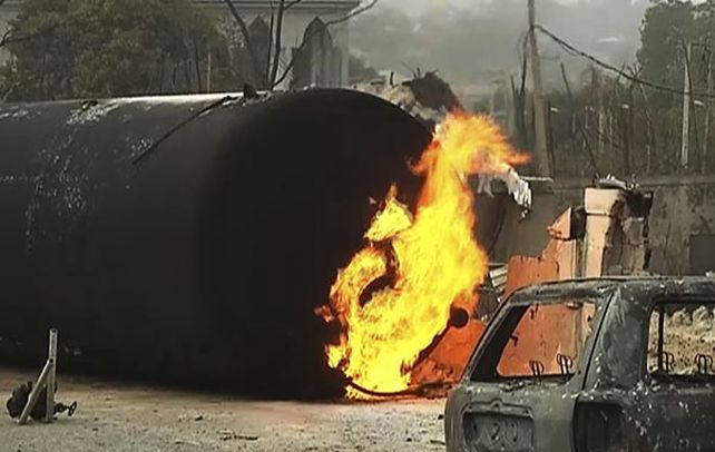 Infierno. No se conoce aún la causa del siniestro que causó graves daños en la ciudad de Nnewi