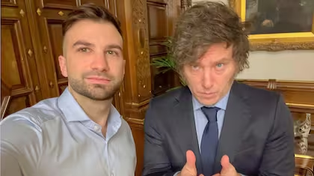 El consultor Mauricio Novelli y el presidente Javier Mieli.